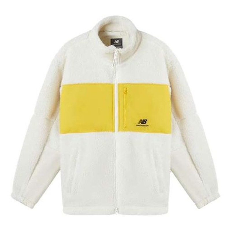 New Balance Lifestyle Cotton Warm Jacket 'White Yellow' MDA35013-CRE - 1