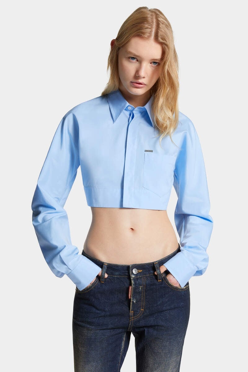 ROUNDED CROPPED SHIRT - 3
