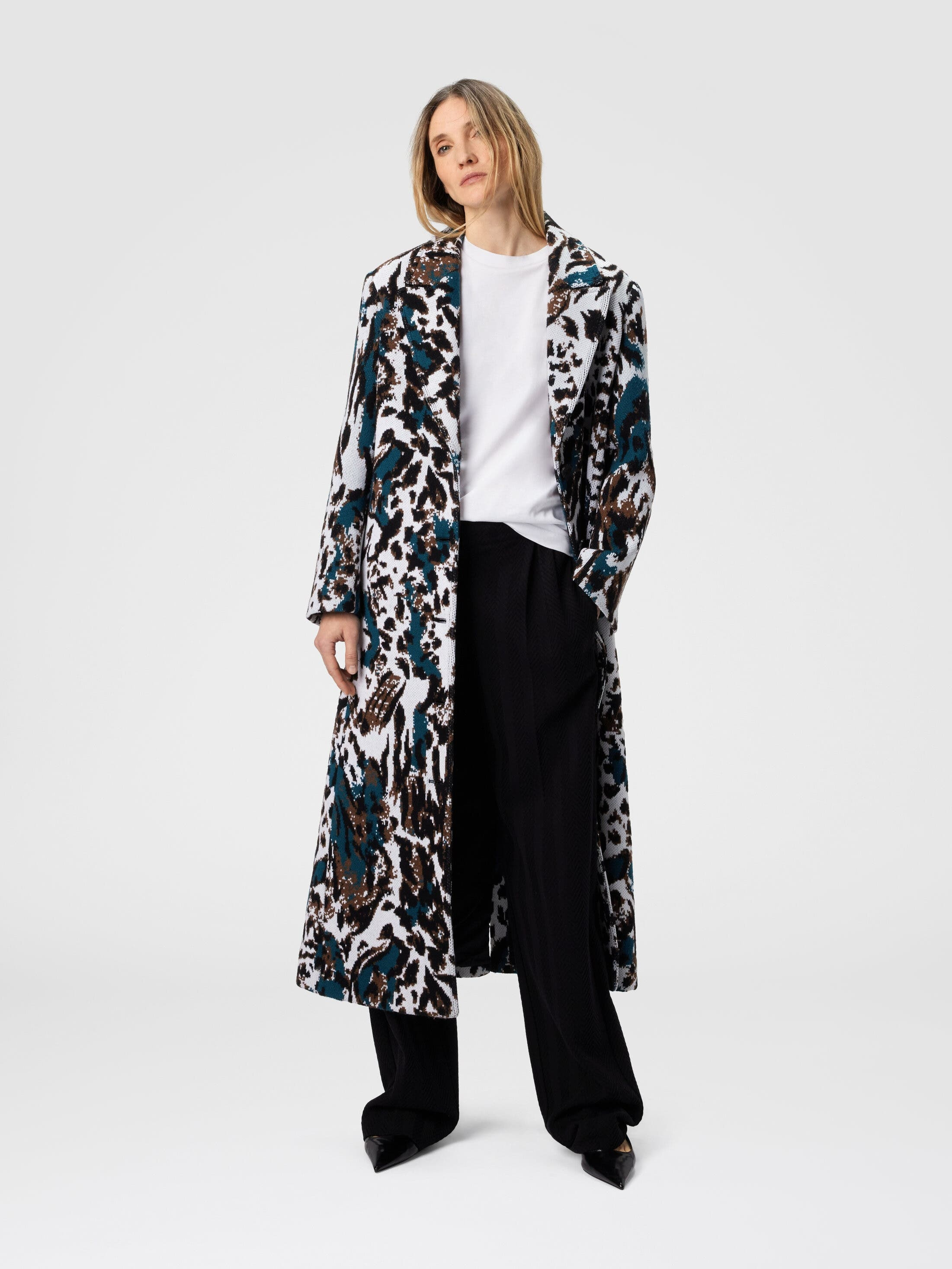 Missoni Long Single-breasted Coat With Animalier Pattern in Multicoloured at Nordstrom - 2