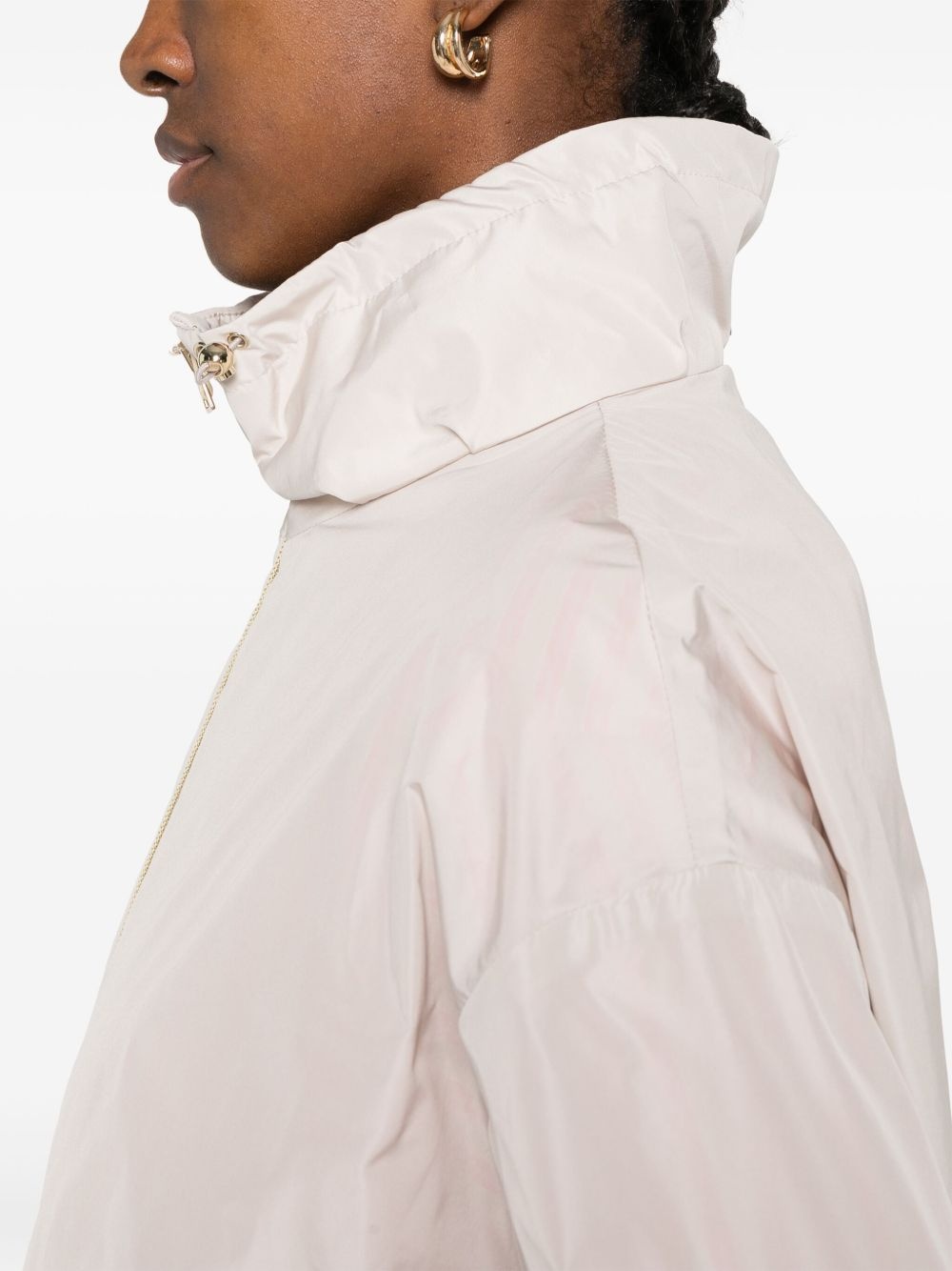 drawstring-neck jacket - 5