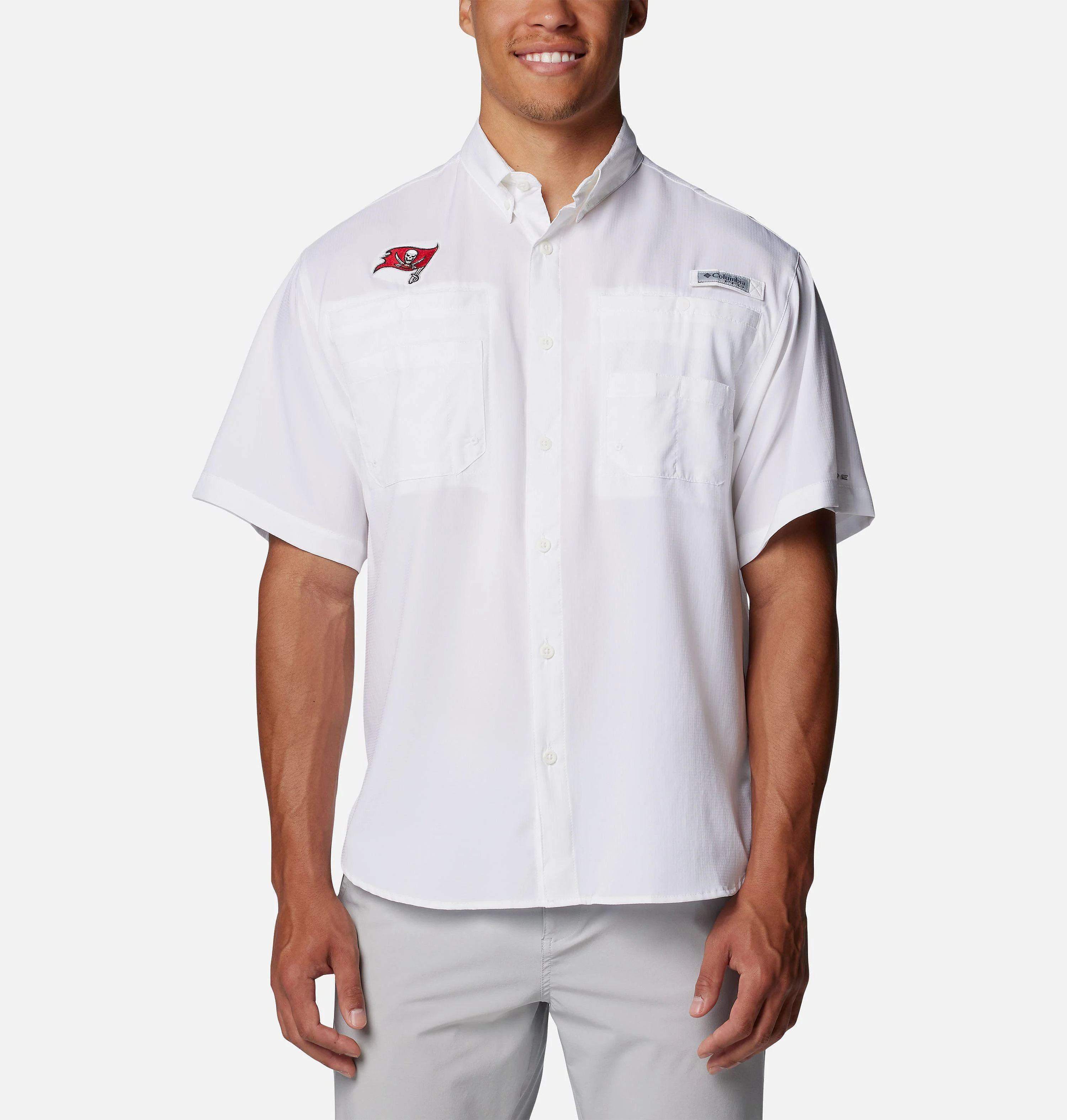 Men's PFG Tamiami Short Sleeve Shirt - Tampa Bay Buccaneers - 1