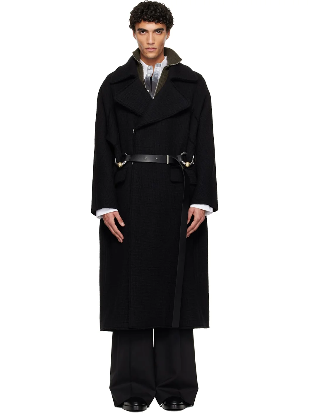 Black 'The Long Gaultier' Coat - 1