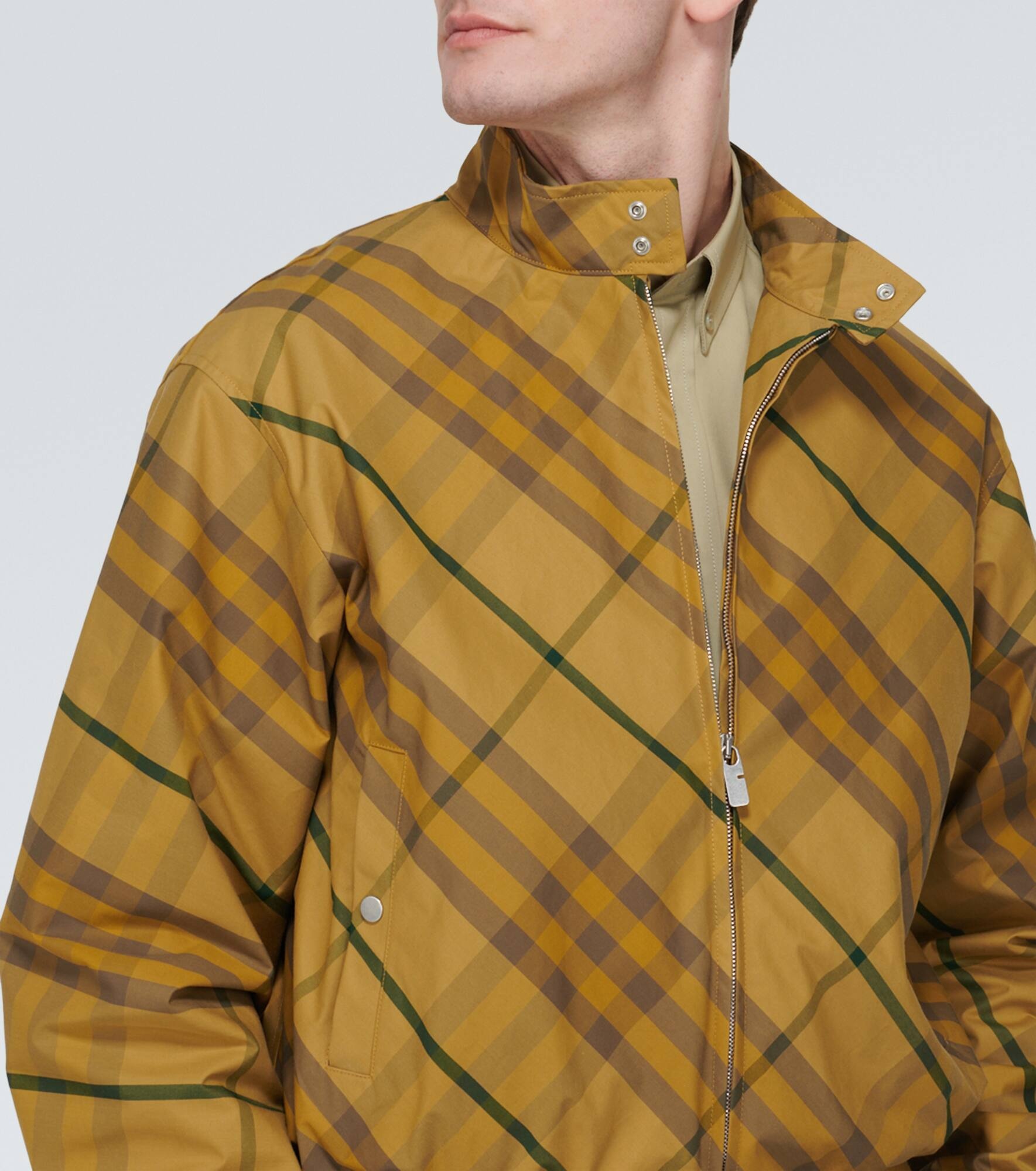 Burberry Check cotton twill bomber jacket - 5