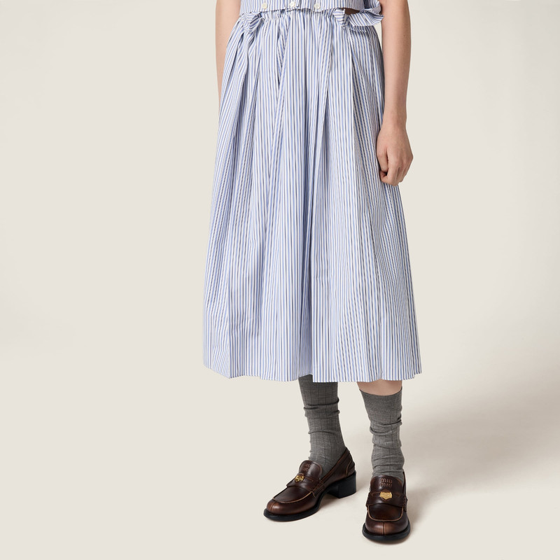 Miu Miu Decò calf leather loafers outlook
