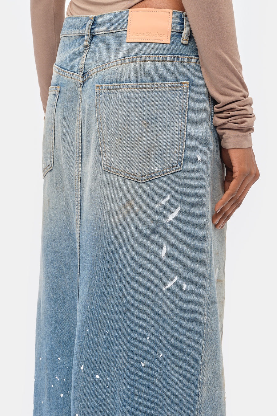 Denim Skirt in Blue - 5
