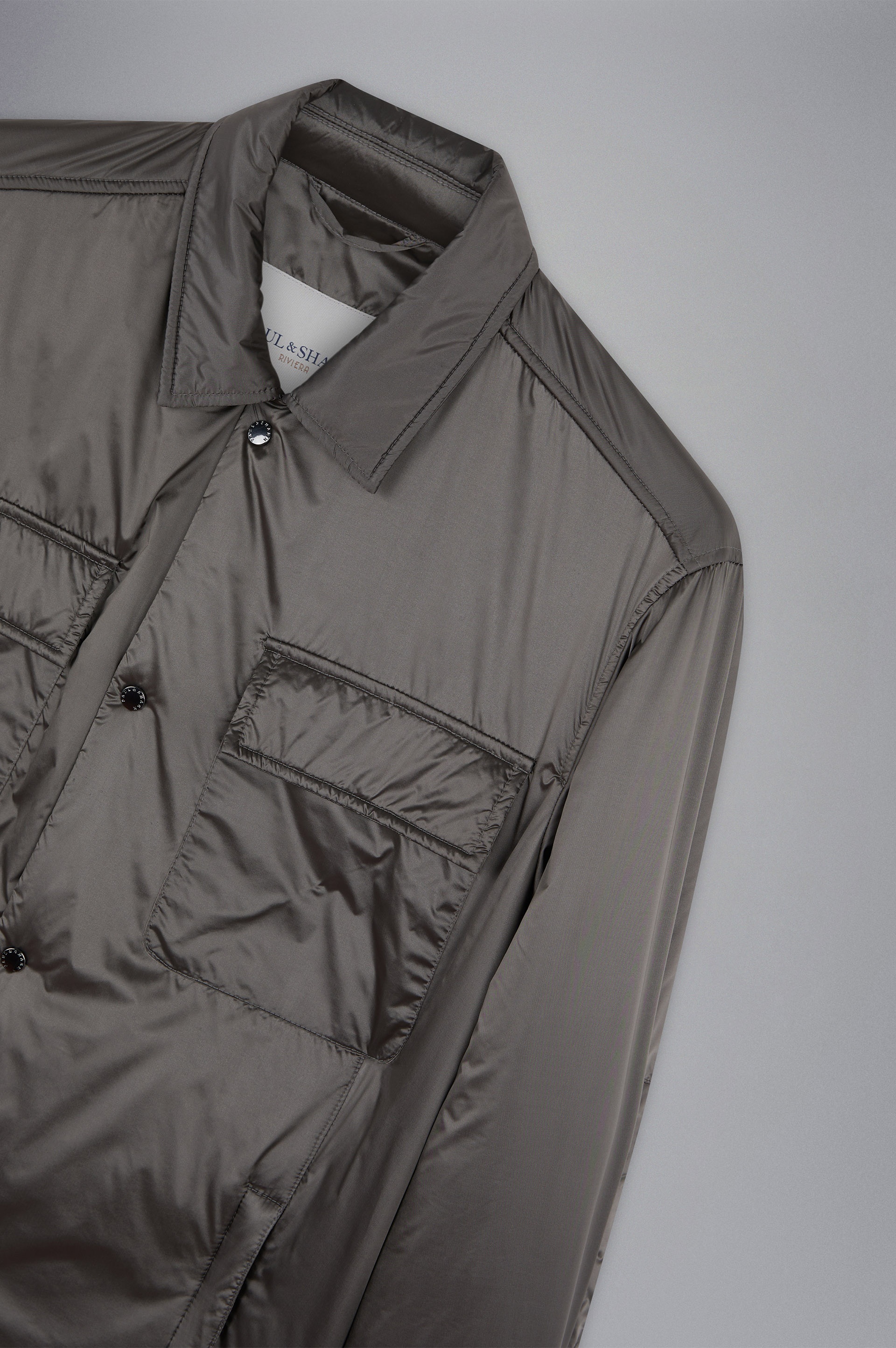 IRIDESCENT NYLON SHACKET - 5