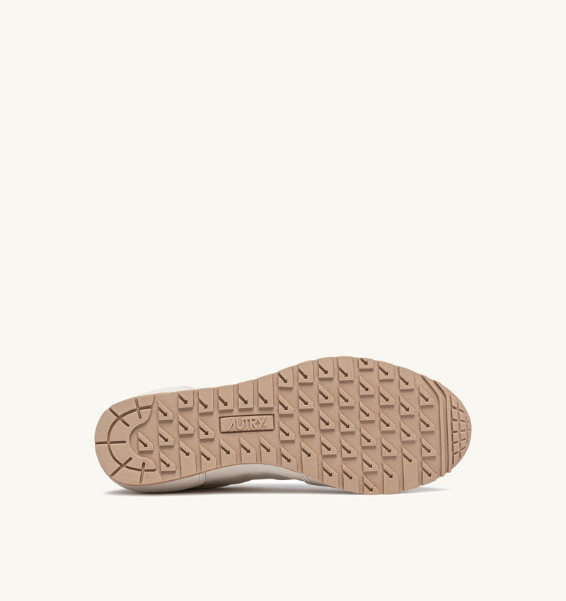 WINDSPIN SNEAKERS IN WHITE AND GOLD NAPA LEATHER 4