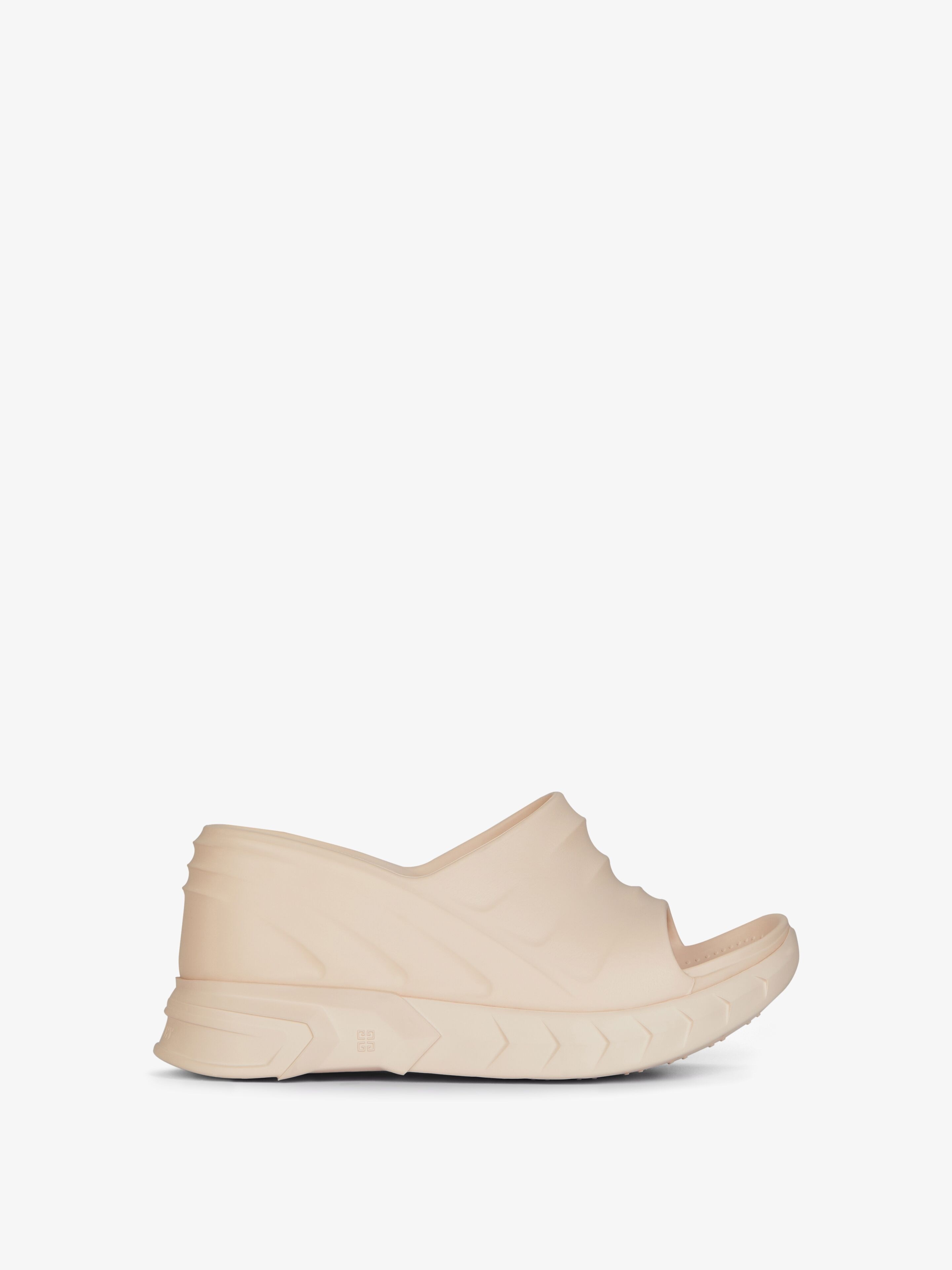 MARSHMALLOW WEDGE SANDALS IN RUBBER - 1