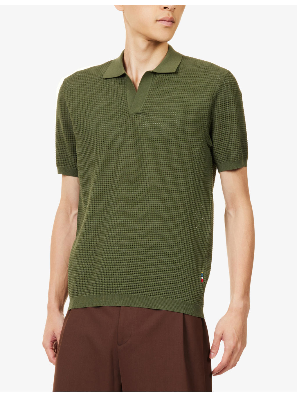 Roddy Semi-Sheer Knitted Polo Shirt - 3