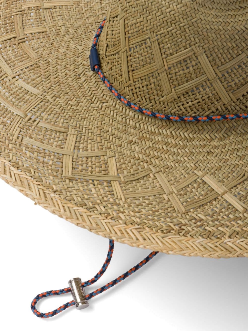 triangle-logo woven-straw hat - 2