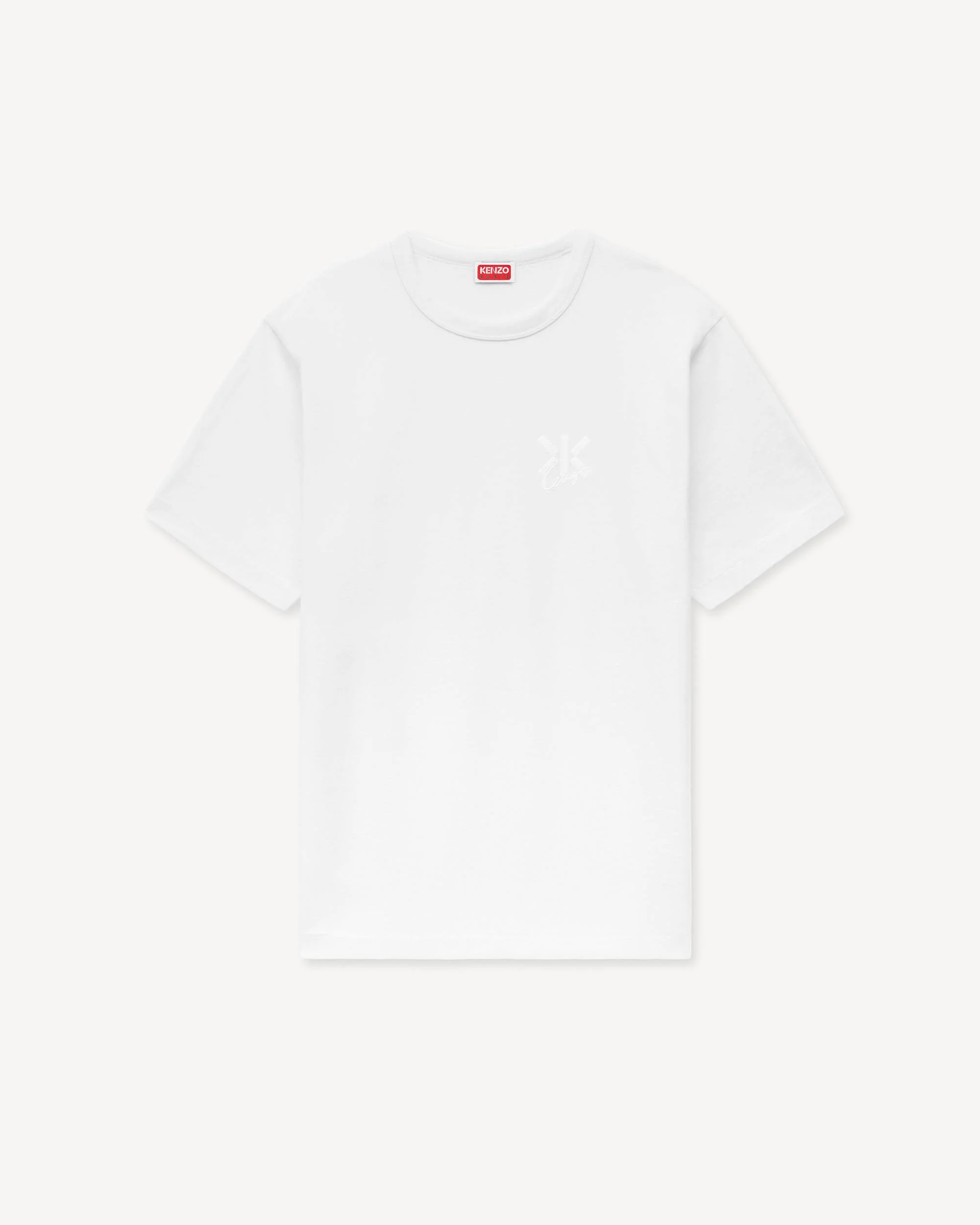 'KENZO Double K' embroidered T-shirt in cotton - 1