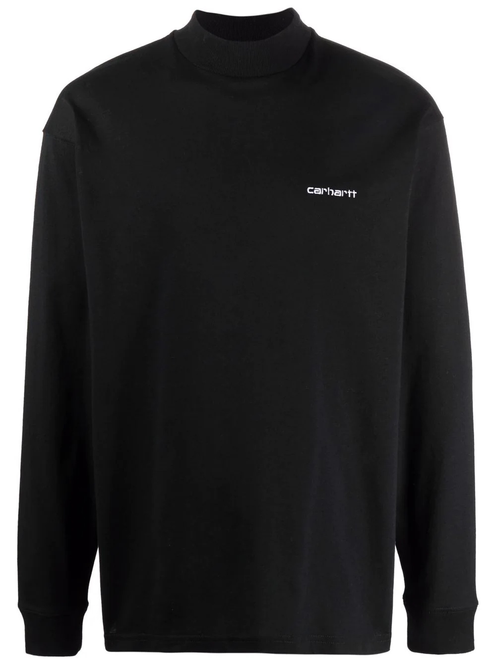 embroidered-logo organic-cotton sweatshirt - 1