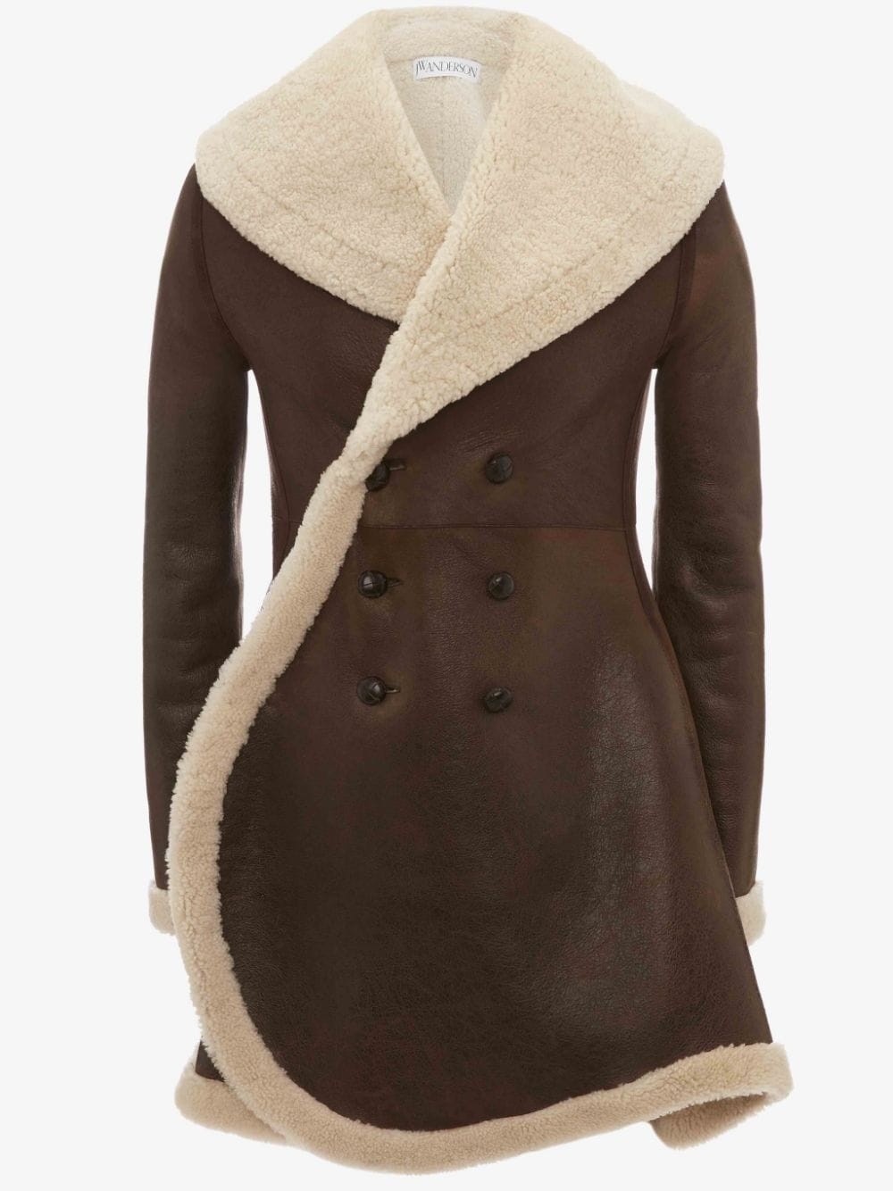 BUMPER-TUBE SHEARLING PEACOAT - 1