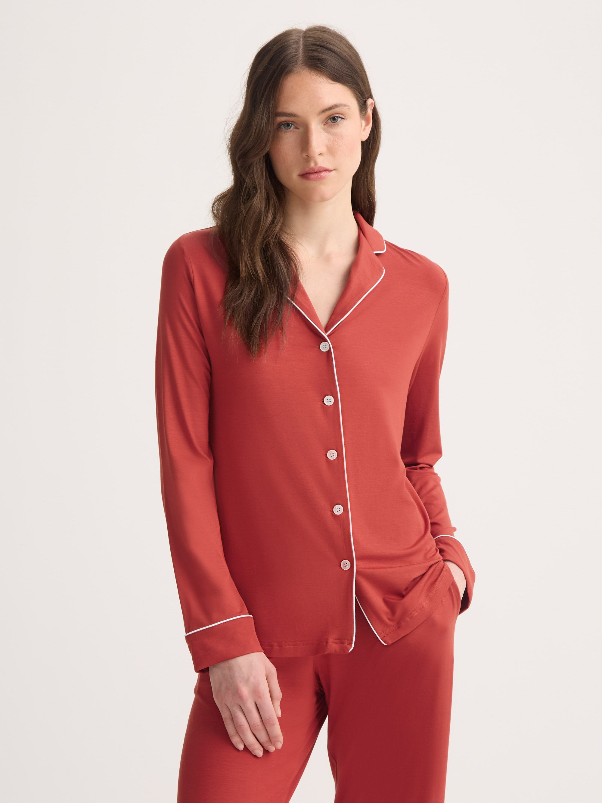Women's Pajamas Lara Micro Modal Stretch Rose Red - 4