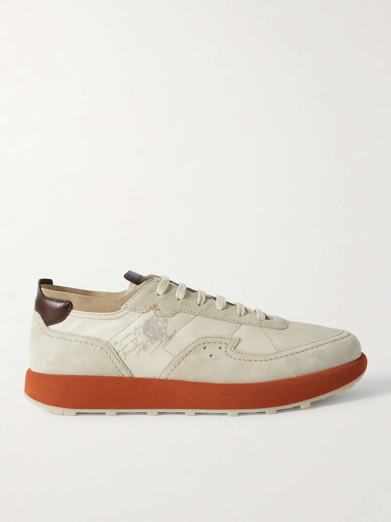 Light Track Venezia Leather and Suede-Trimmed Mesh Sneakers - 1