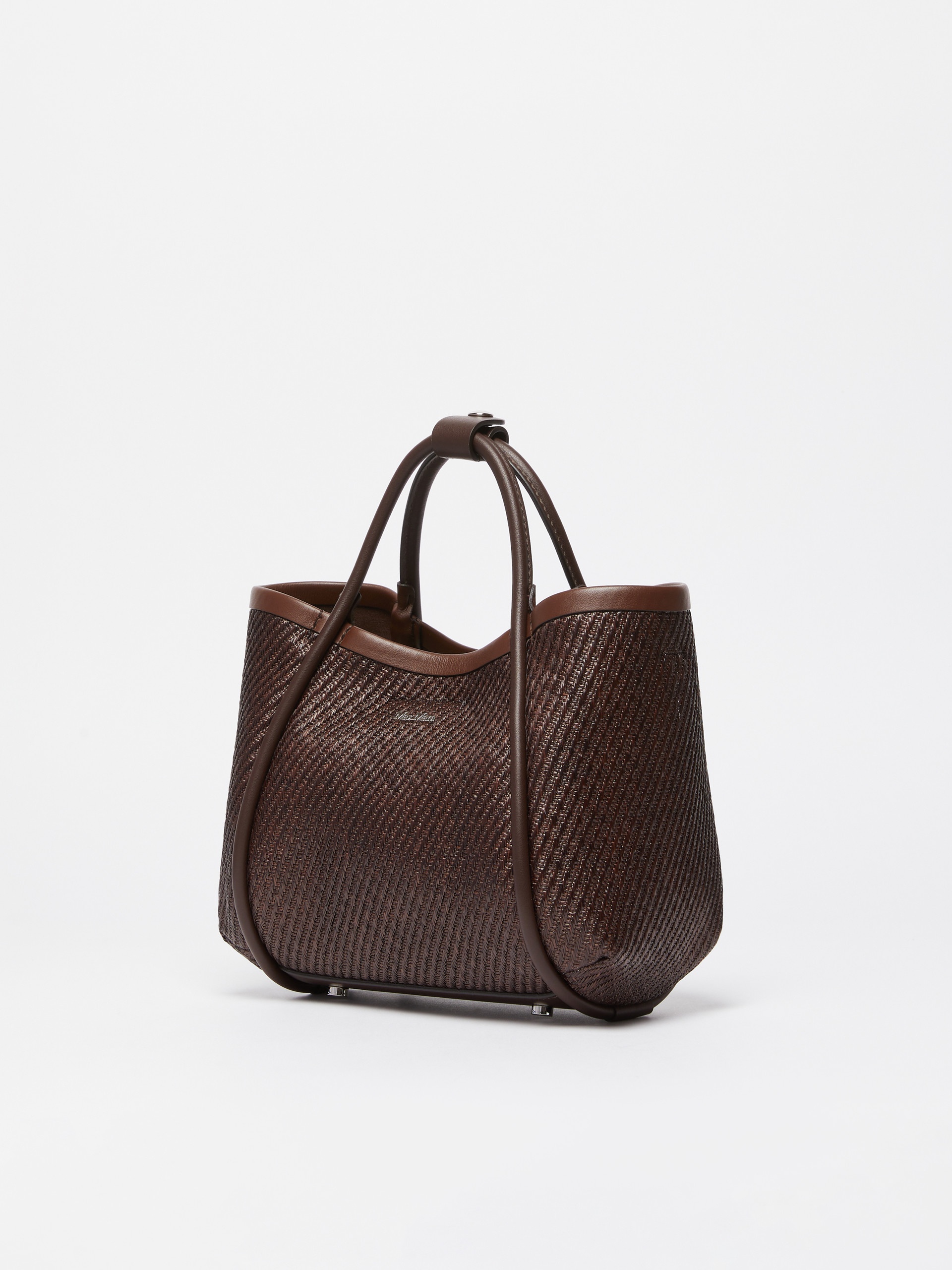 SUMMERMARINEXS Extra-Small raffia-look fabric Marine bag - 2