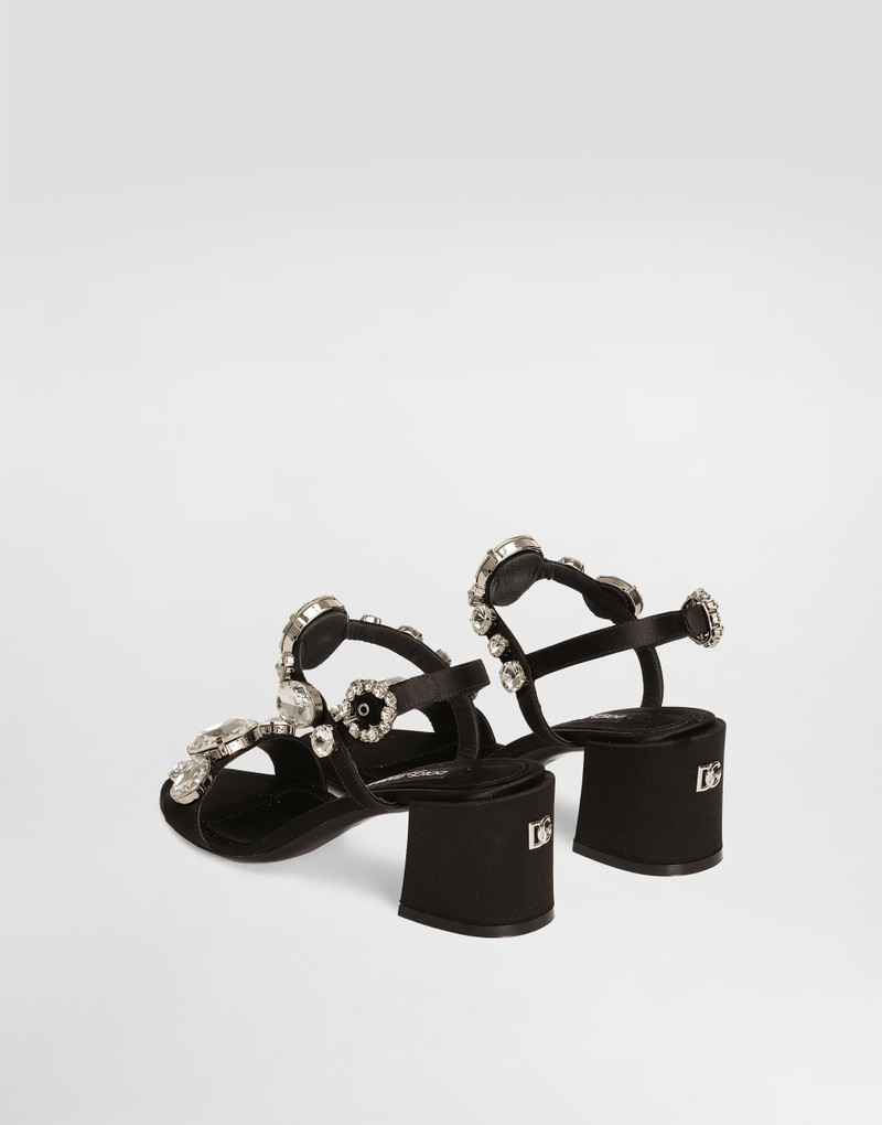 Dolce & Gabbana Satin sandals with gemstone embellishment outlook