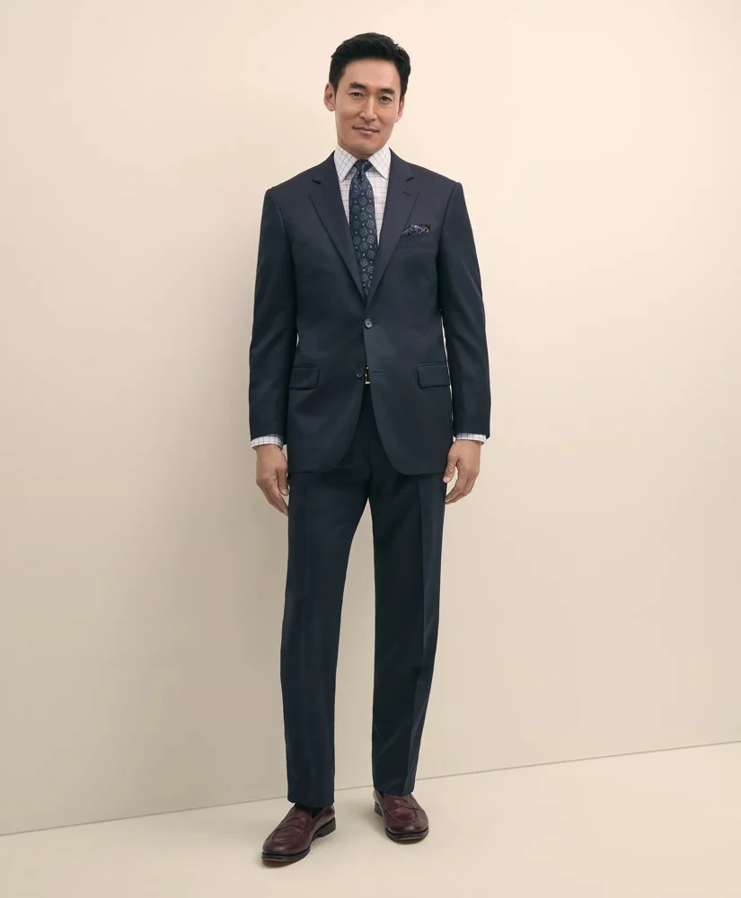Traditional Fit Wool 1818 Suit - 1