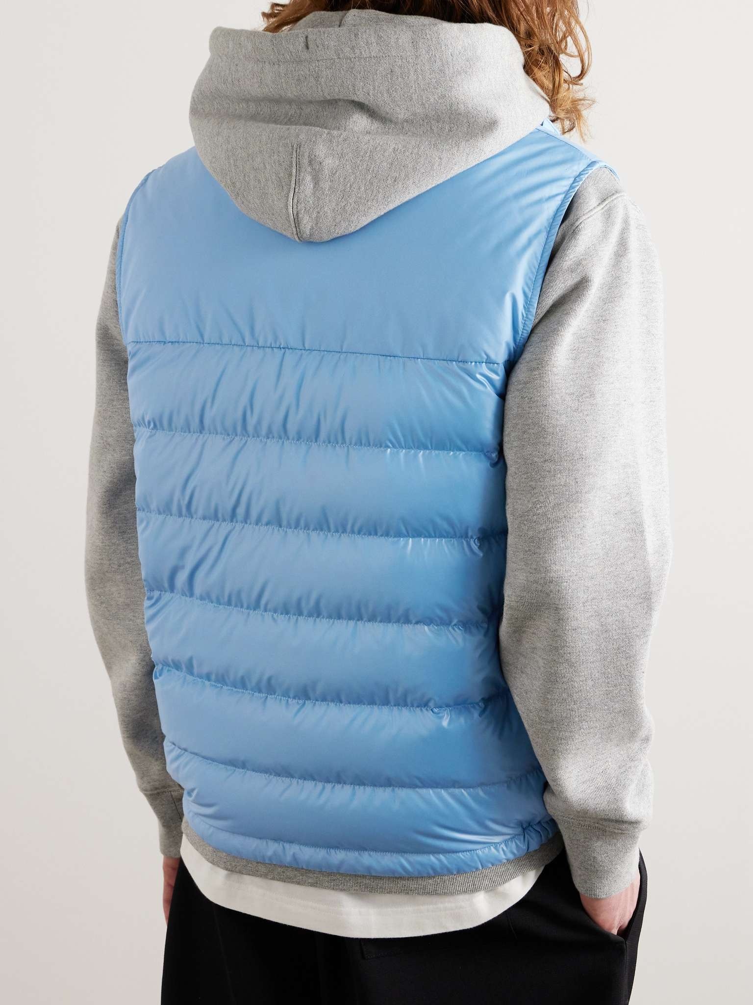 Logo-Appliquéd Quilted Shell Hooded Down Gilet - 5