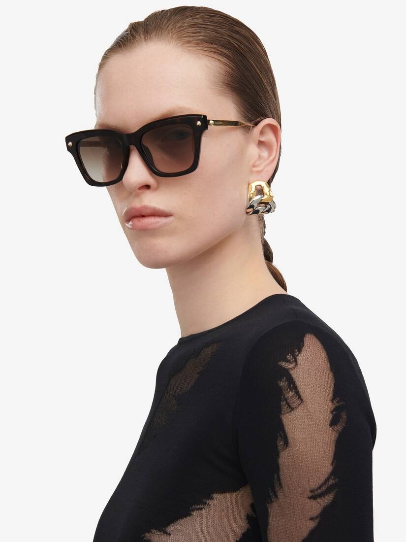 Spike Studs Soft Square Sunglasses - 2