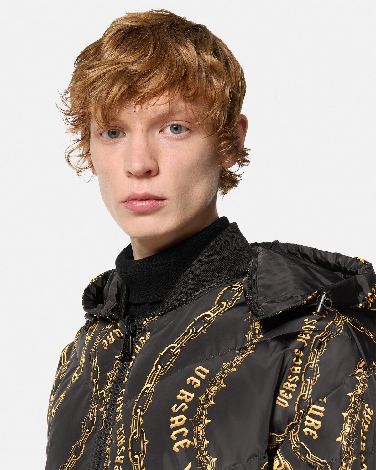 Chain Couture Reversible Puffer Jacket - 3