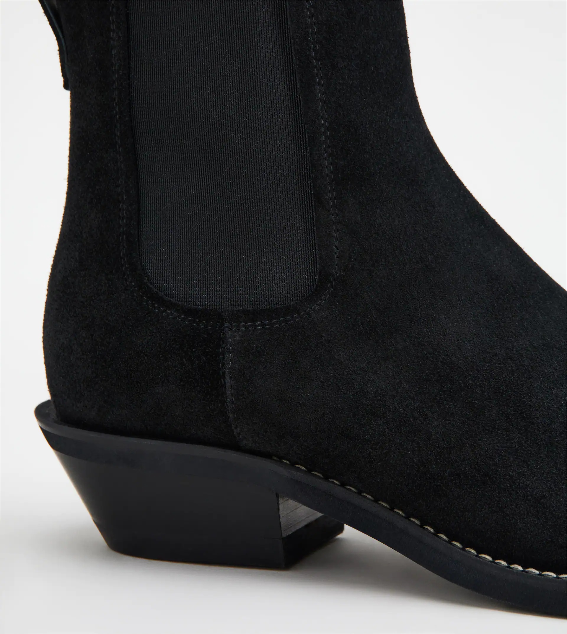 ANKLE BOOTS IN SUEDE - BLACK - 6