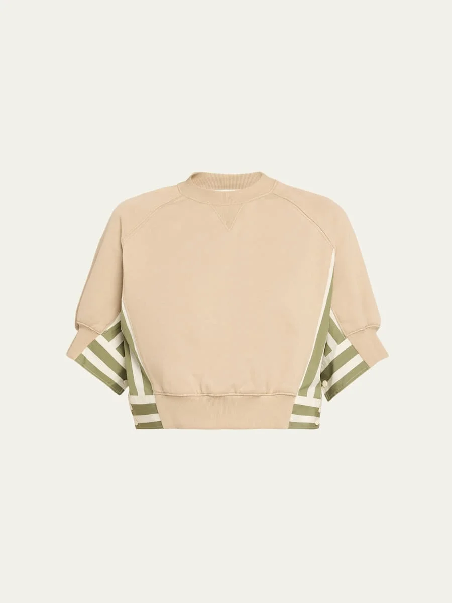 Cropped Combo Sweatshirt - 1