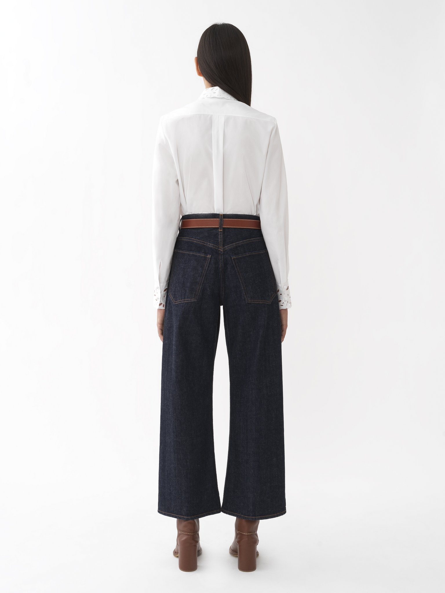 WIDE-LEG DENIM JEANS - 3