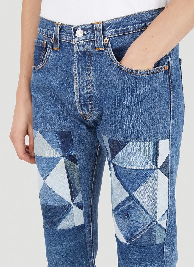 Old Patch Jeans in Blue - 5