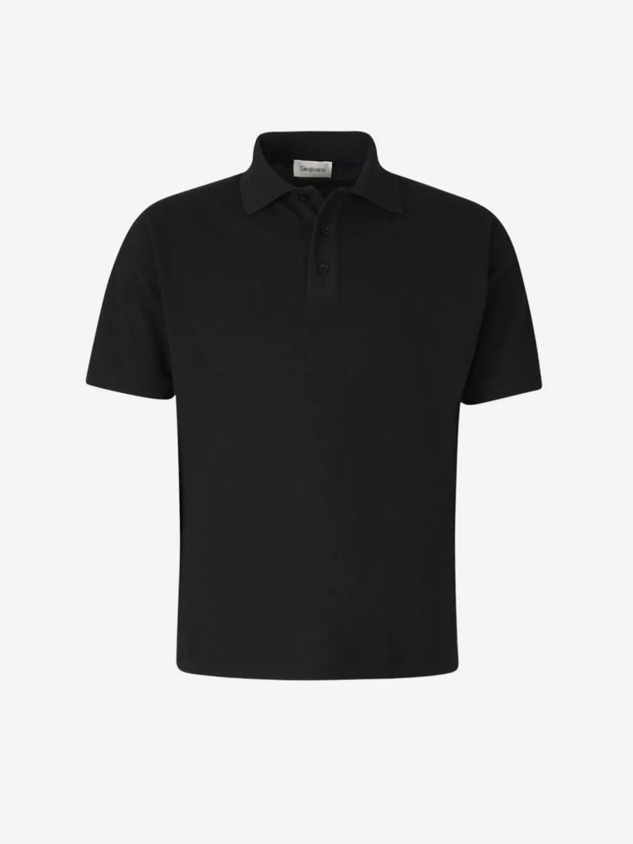 Saint Laurent Cotton Logo Polo - 1