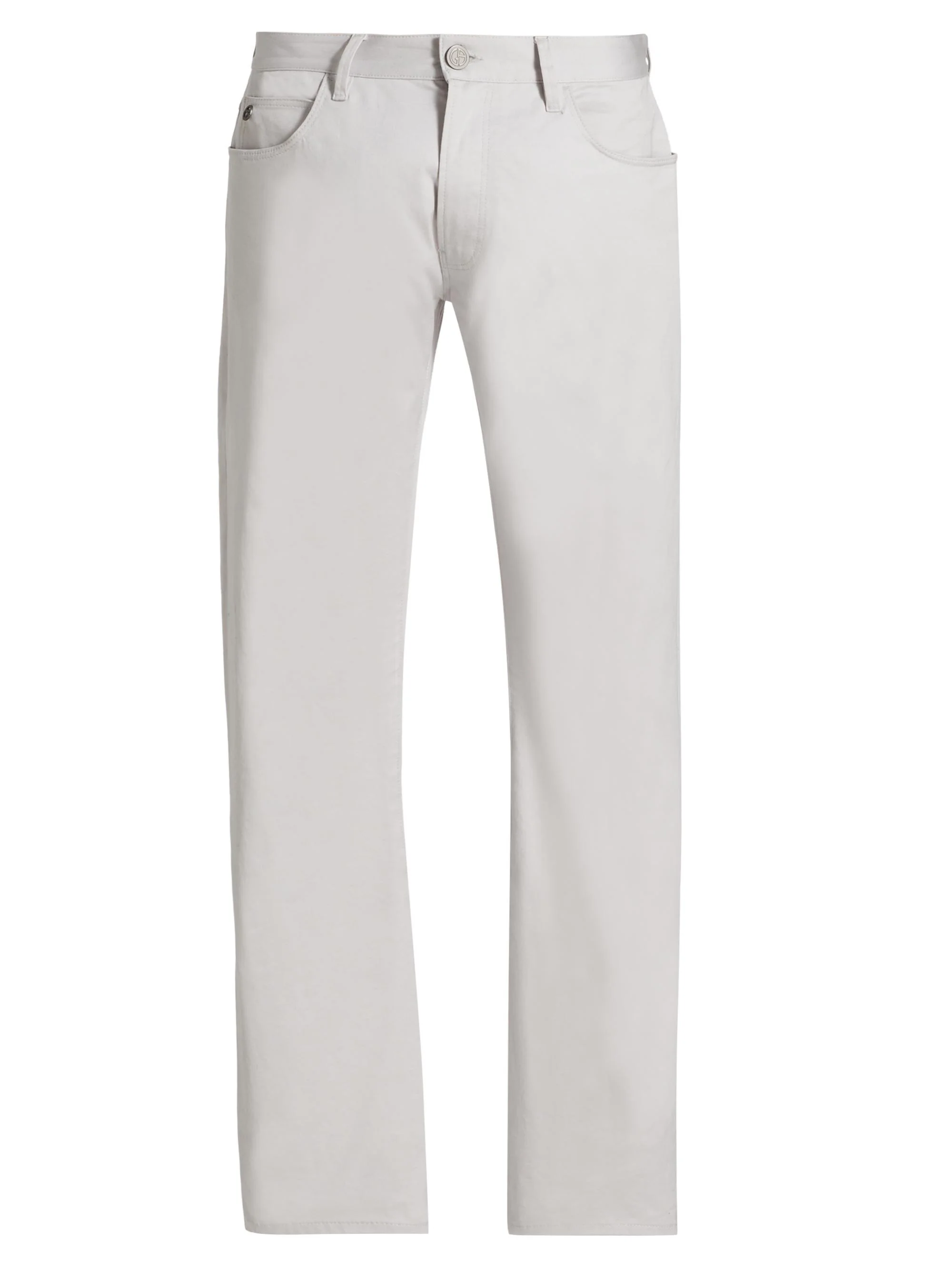Men's 5-Pocket Straight Jeans - White - 1
