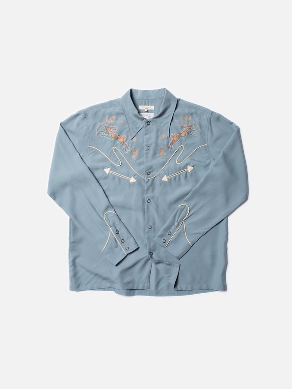 Gonzo Western Shirt Skyblue - 1