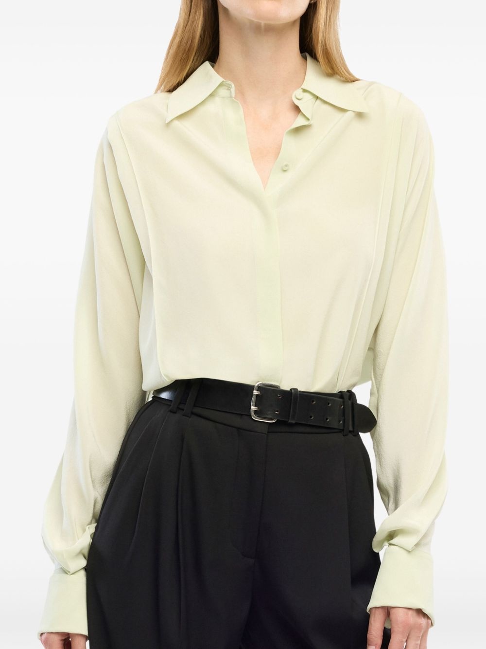 pleated wrap shirt - 5