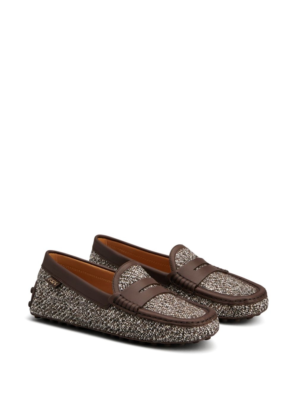 tweed loafers - 2