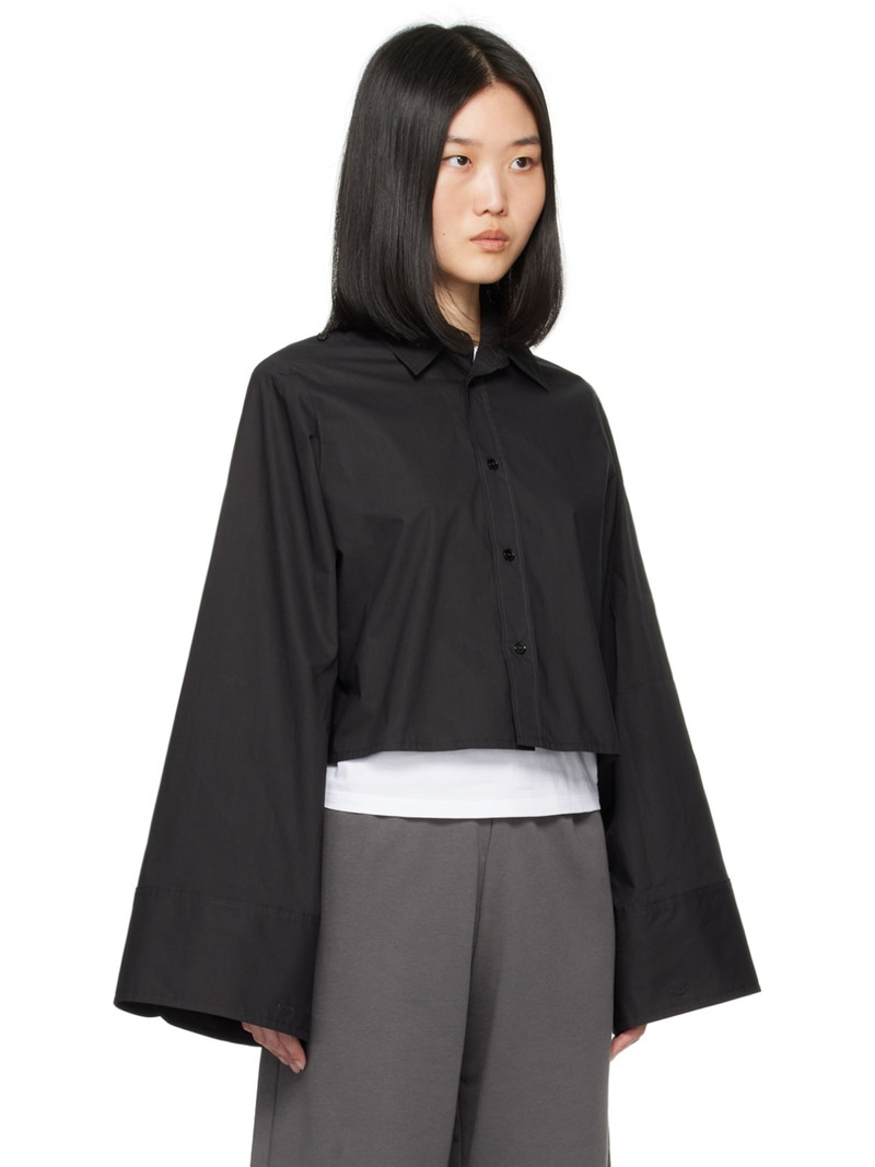 MM6 Maison Margiela Black Button Up Shirt outlook