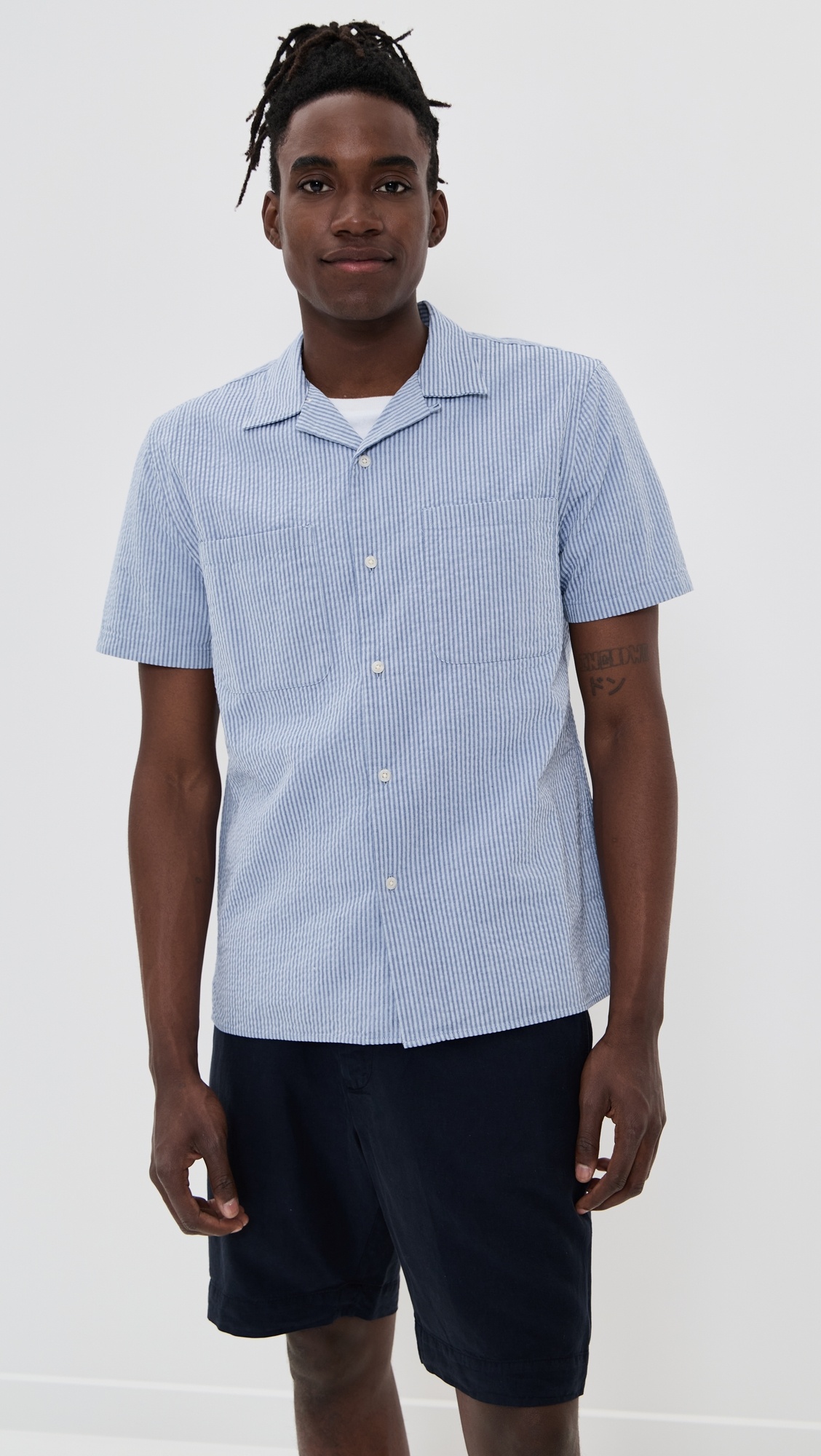 Seersucker Camp Shirt - 1