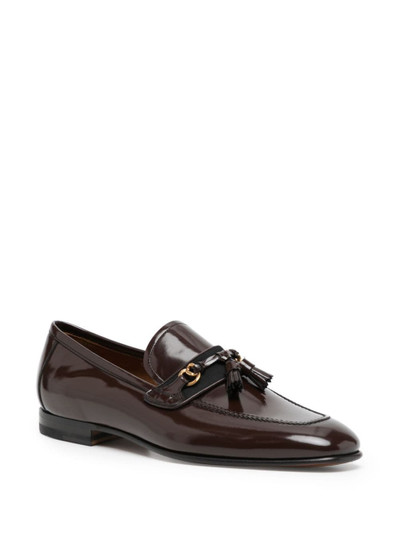 TOM FORD embellished patent-leather loafers outlook
