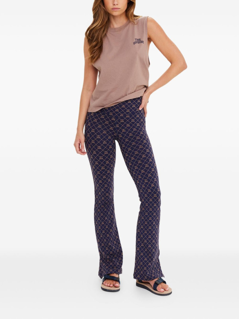 THE UPSIDE Ezra geometric-print trousers outlook