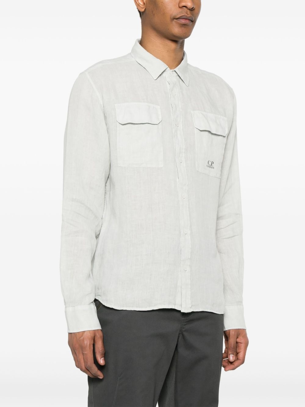 linen long-sleeves shirt - 3