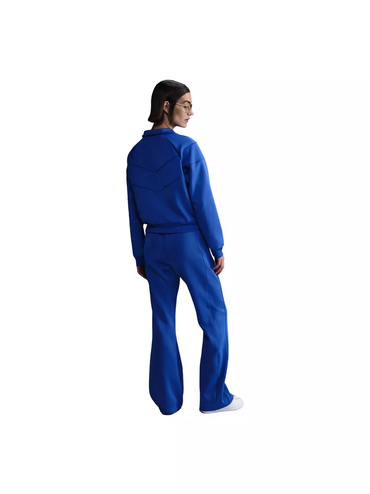 Women's Sportswear Windrunner Mid-Rise Slim Knit Pants-Blue - 4