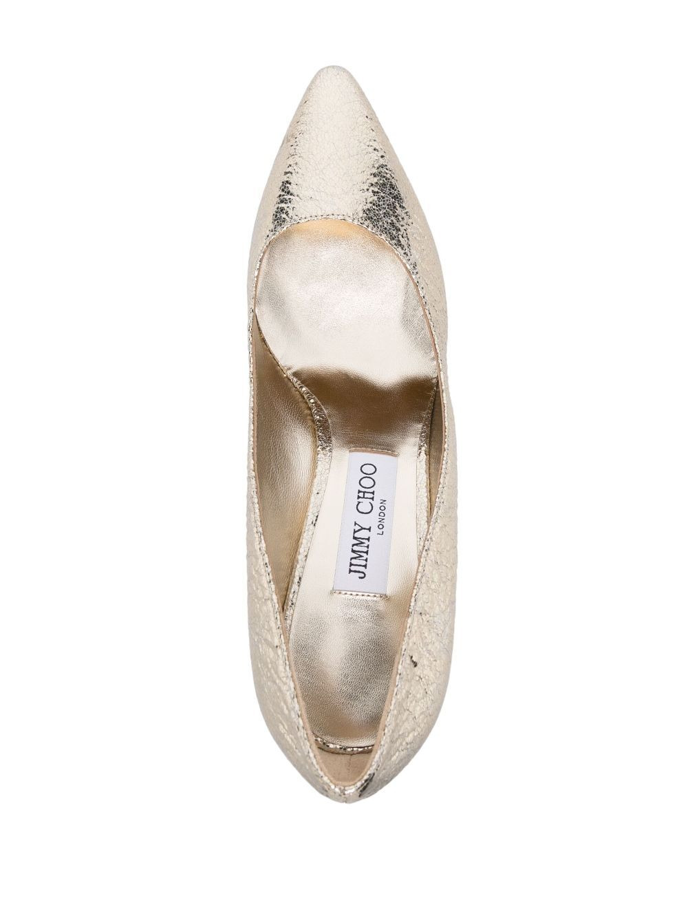 Jimmy Choo Women Cracked Effect Leather Romy Pumps 85 - 4