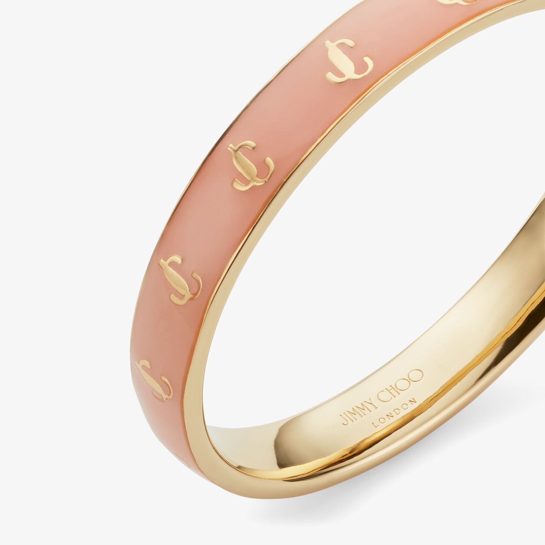 JC Enamel Bangle
Gold-Finish Metal and Blossom Enamel JC Bangle - 5