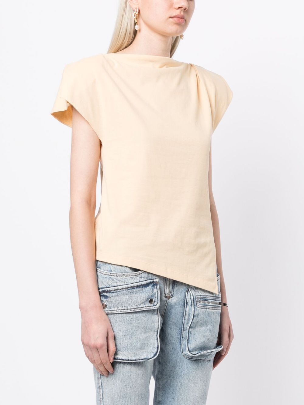 Sebani padded asymmetric T-shirt - 3