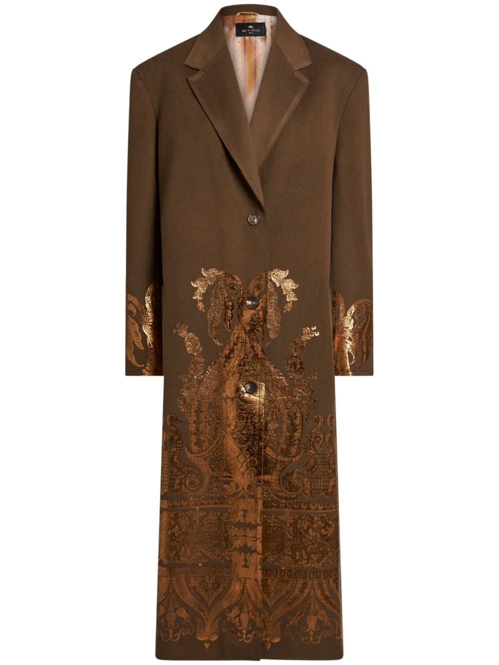 metallic print coat - 1
