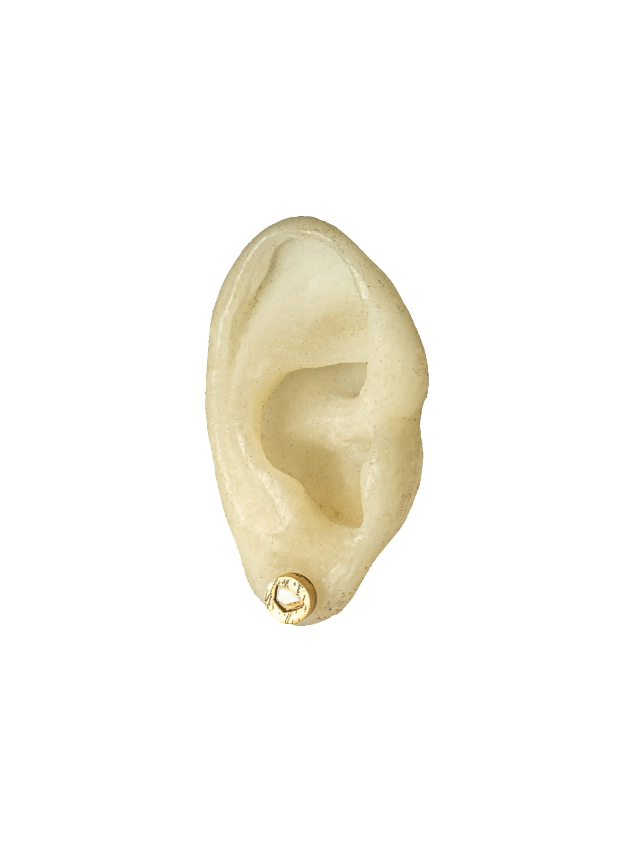 PARTS OF FOUR Tiny Stud Earring (0.1 CT, Diamond Slab, AGA+DIA) - 4