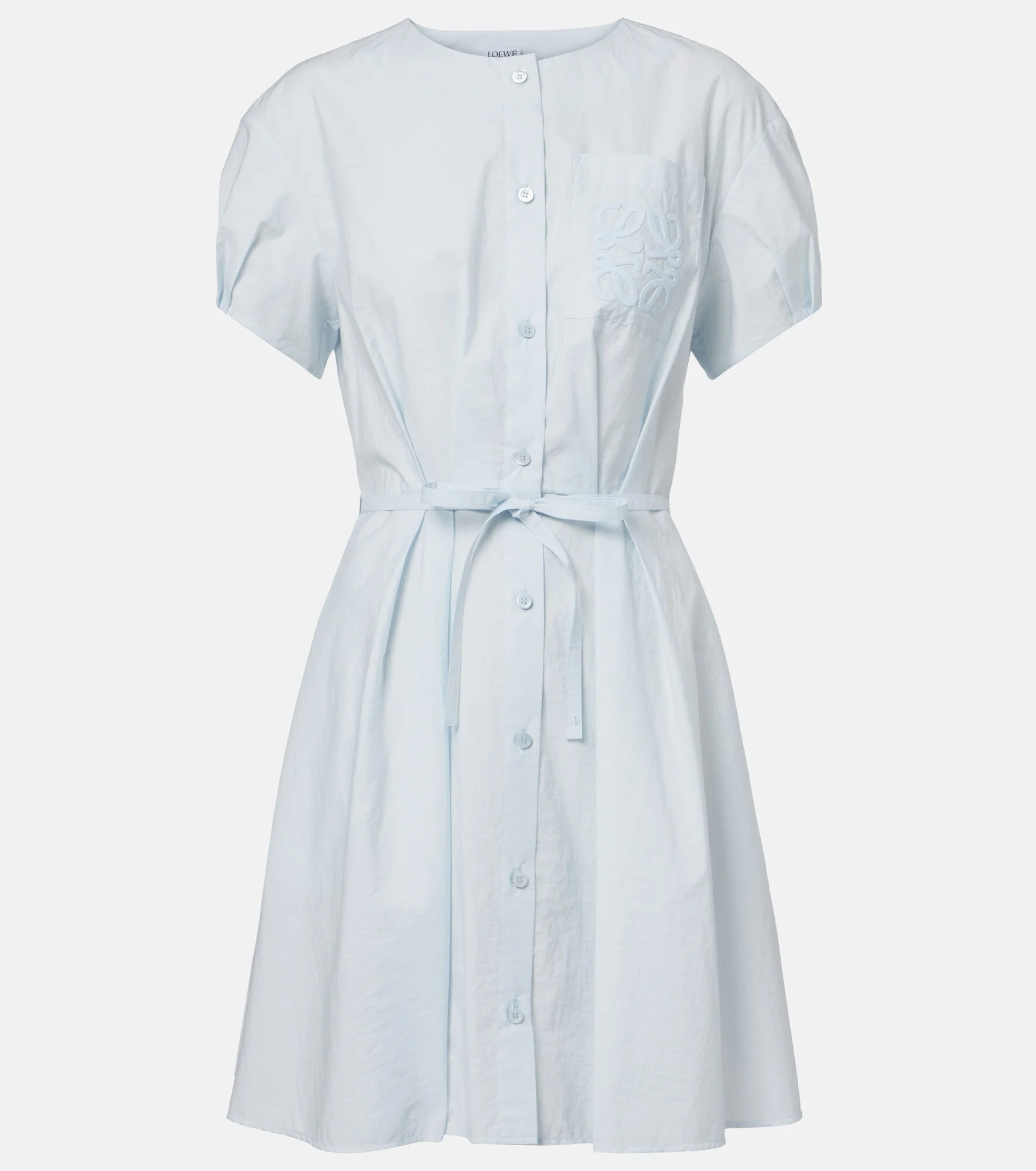 Paula's Ibiza Anagram cotton-blend shirt dress - 1