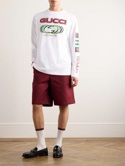 GUCCI Logo-Print Cotton-Jersey T-Shirt outlook