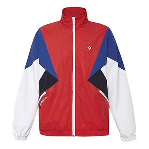 Men's Converse Classic Colorblock Jacket Red 10018363-A01 - 1