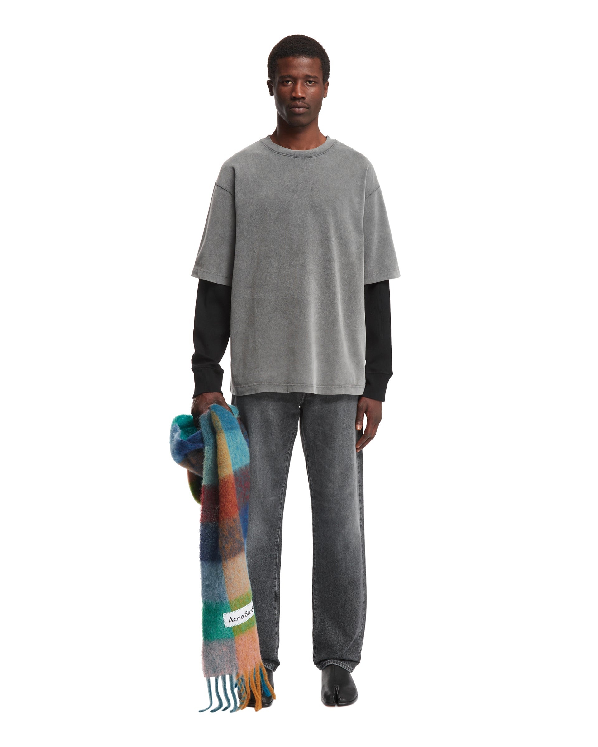 Gray Cotton T-Shirt - 2