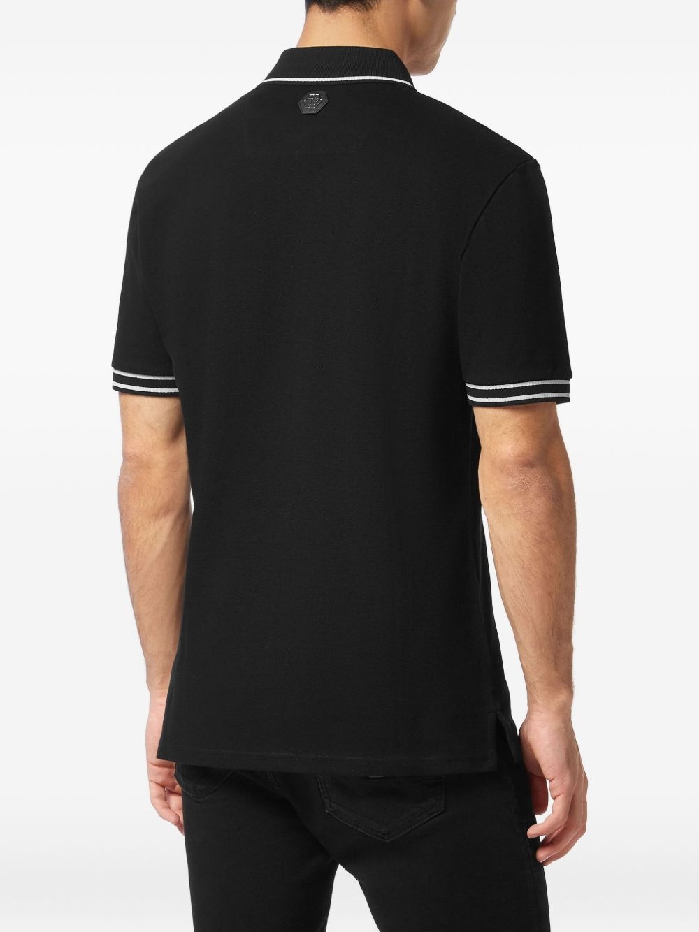 skull-print polo shirt - 3